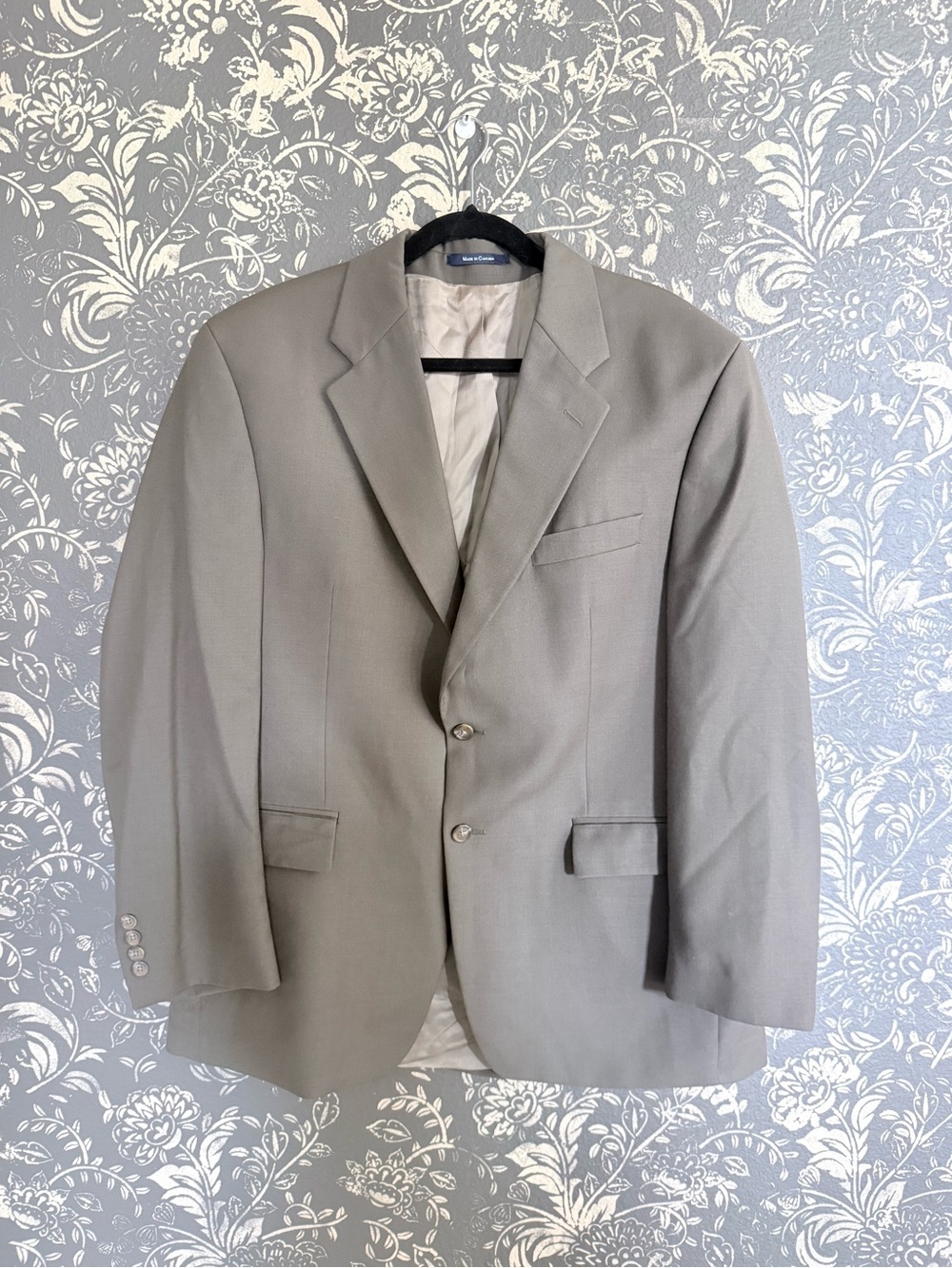 Lauren Ralph Lauren Men’s 100% Wool Taupe Brown Blazer Sport Coat Made in Canada